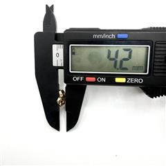 14K Yellow Gold APX 3.8 CTW Pink Tourmaline Flower Earrings 2.24g